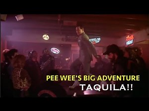 Pee-Wee's Big Adventure (1985) Biker Bar - Tequila! Dance Scene (RIP Pee Wee)