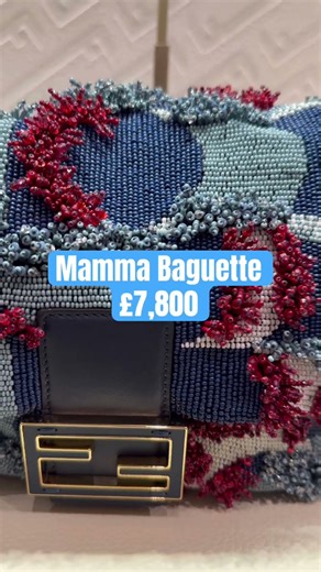 FENDI MAMMA BAGUETTE - 🔥Must-have beaded handbag? | #luxury #fendibag #designerbags #shorts