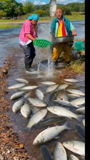 A thrilling fishing scene