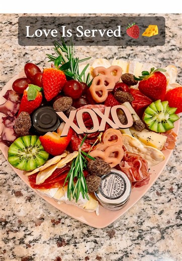 Went to a Valentine’s Day DIY charcuterie class and you wouldn’t believe it, I made this! 💕🧀 Saving this idea for every February from now on! #valentinesDIY #valentinesdayinspo #cheeseboard #galentinesday #datenight