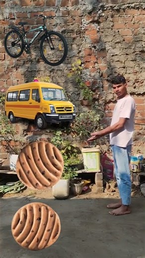 Spining coin to Bicycle, Bus,Tractor & scooter - Vehicles names magic video #01