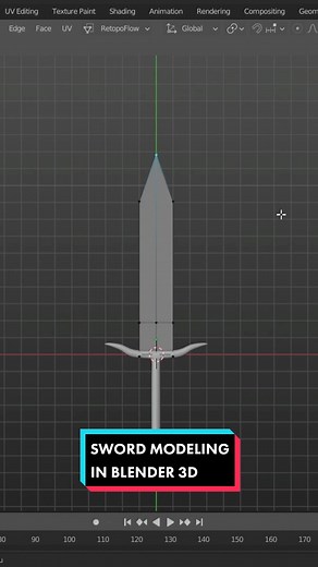 Modelado de espada en Blender 3D en un minuto
