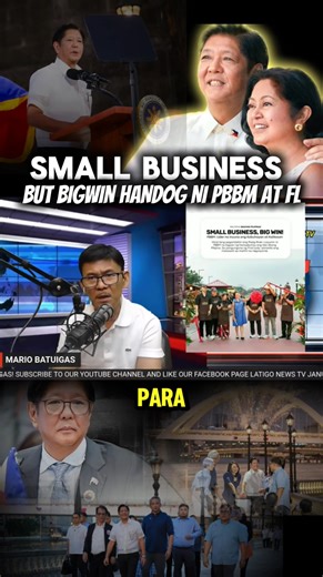 SMALL BUSINESS BUT BIG WIN! YAN ANG PROGRAMANG HANDOG NG PANGULONG BONG BONG MARCOS JR AT FIRST LADY. HINDI LANG PASYALAN MAY NEGOSYO PA SA ILOG PASIG! | Latigo News TV