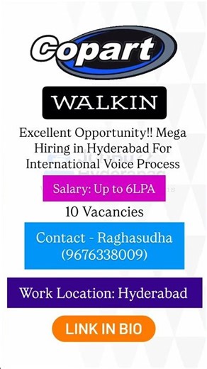 Copaet is Hiring For Voice Process Walkin on 24th March