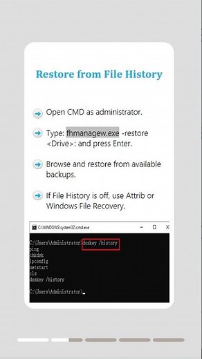 Recover Permanently Deleted Files on Windows 10 Using CMD#cmd #cmdtricks #datarecovery
