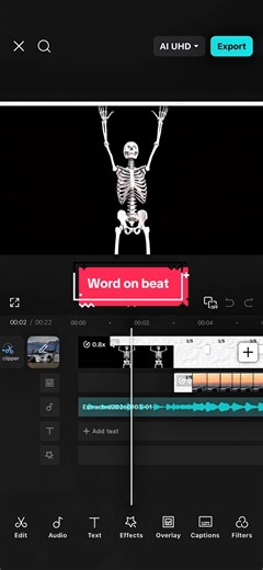 Creating Stunning Word on Beat Edits with CapCut