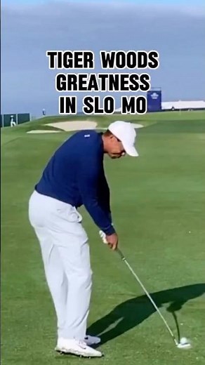 Tiger Woods golf swing in slow motion (down the line) #golf #golfer #tigerwoods