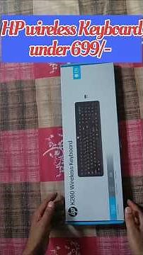 HP wireless keyboard unboxing| Review Best under Budget keyboard #openbox #wirelesskeyboard
