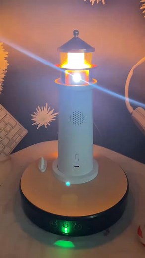 Moonlight Lighthouse Projection Lamp – Smart Motion-Sensing Night Light (1-Piece Set) | LED Decorative Light for Bedroom & Gift Giving | Oncebegin.1