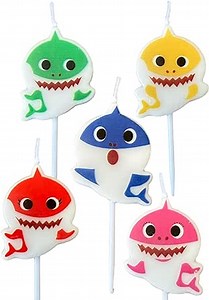TUHI Products Birthday Cake Candles (Shark)