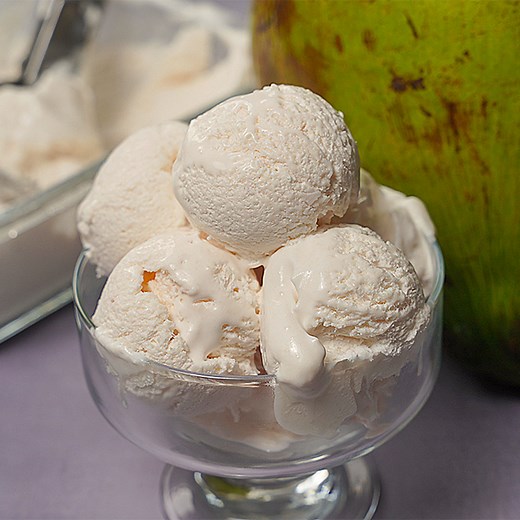 Homemade Tender Coconut Ice Cream Recipe | Yummy Recipes