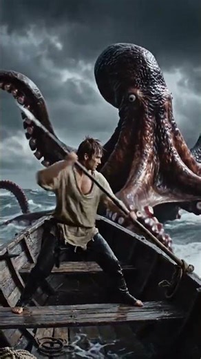 large octopus attack in fisher