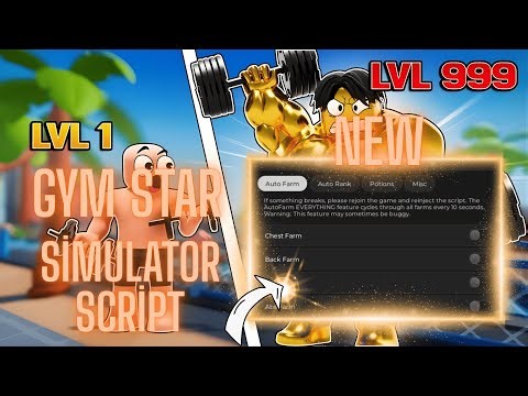 Gym Star Simulator Script | Auto farm, Auto rank, | And & More