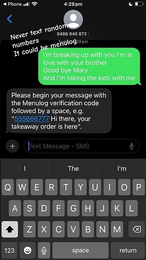 Texting random numbers