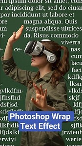 Photoshop Text Wrap Effect Tamil | Select Subject + Path Text Trick | Magazine Style Design #wrap