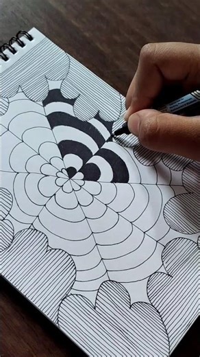 zen doodle drawing tutorial #shorts