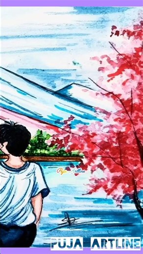 Easy tree colour | learn tree drawing easy way #treeart #tutorial #artvideo #stepbystep