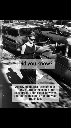 Audrey Hepburn's Iconic Black Dress in Breakfast at Tiffany's