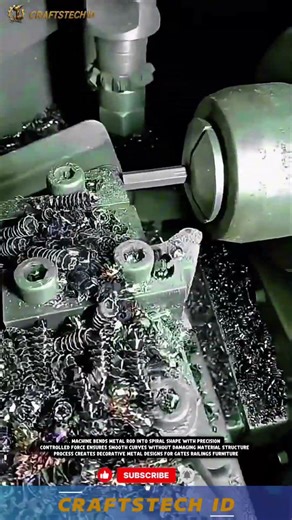 Metal Rod Bending Process Using Manual Forming Machine for Decorative Shapes #machine