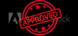 Approved - Stamp, Imprint, Seal Template. Motion Graphics Video Footage. Chroma key. Stamp Imprint Seal Template Animation. Alpha Channel.