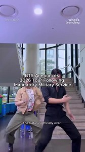 BTS Announces 2026 Tour Following MANDATORY Military Service