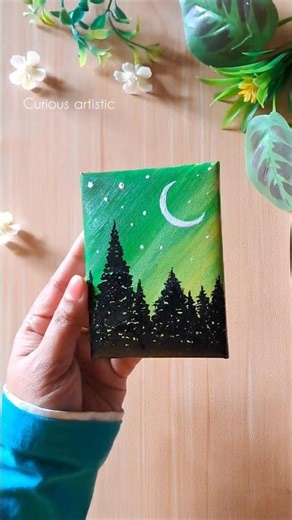 Mini Canvas Painting #shorts #art #painting