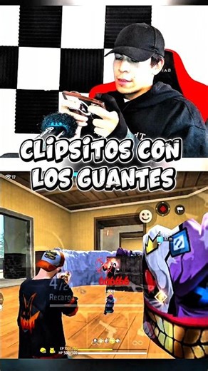 FREE FIRE jugando con los GUANTES GAMER 🔥🔥💀 #freefire #clips #freefirelatam #parati