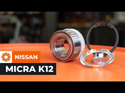 How to change front wheel bearing on NISSAN MICRA K12 [TUTORIAL AUTODOC]