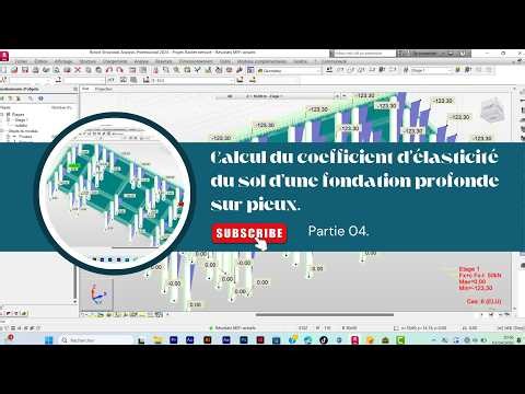 Partie 4. Calcul du coefficient d’élasticité du sol d’une fondation profonde sur pieux.