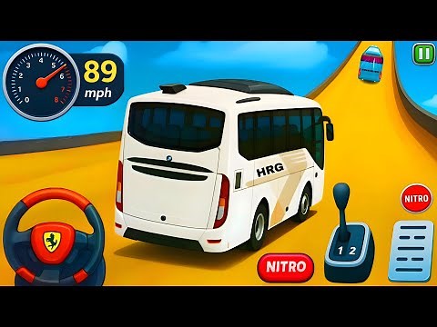 Crazy Bus Mega Ramp Impossible Racing - Bus Stunts Ultimate Tracks - Android Gameplay #57