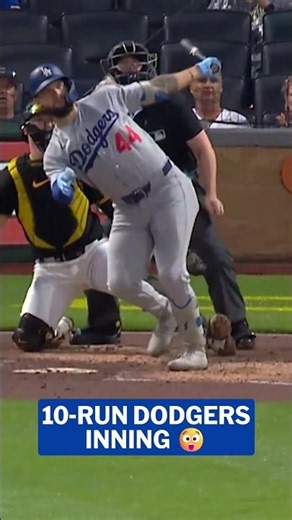 All 9 Dodgers starters scored in their HUGE 7th inning! 😲