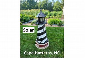 Cape Hatteras Solar Lighthouse - Amish Made - Landmark Replica - Lawn Ornament - Etsy