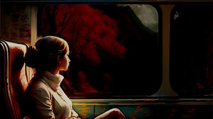 Train, Window, Girl. Free Stock Video