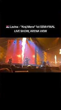 🇷🇸 Lavina - "Kraj Mene" 1st SEMI-FINAL, LIVE SHOW, ARENA VIEW, Serbia Eurovision 2026
