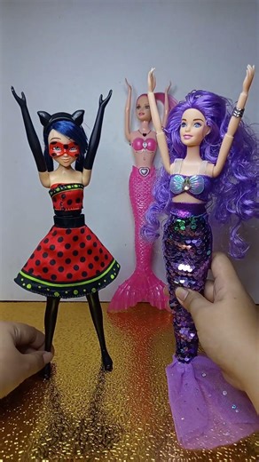 satisfying Cute purple 💜 mermaid & Ladybug Miraculous