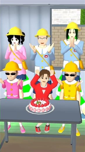 Yuta and Mio's Birthday Party#sakuraschoolsimulator #viral #video