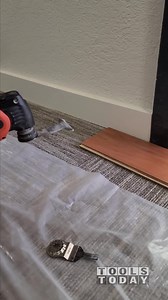 69K views · 386 reactions | How do you trim baseboards for flooring?...