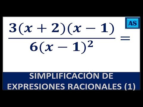 SIMPLIFICATION OF RATIONAL EXPRESSIONS (EXAMPLE 1)