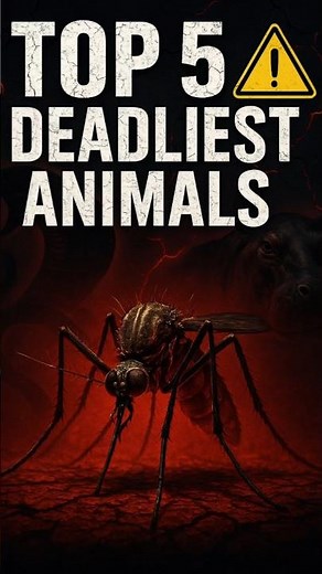 Top 5 Deadliest Animals to Humans 😱 | Most Dangerous Creatures on Earth #shorts #animalfacts