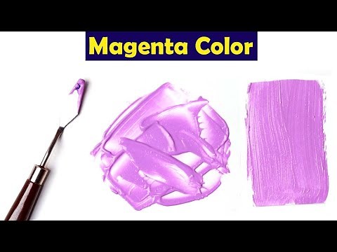 How To Make Magenta Color - Mix Acrylic Colors