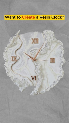 Want to Create a Resin Clock? 🕐✨ #diy #tulsiresinstore #tulsiresin #resin #resinartist