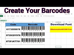 How to Create Barcodes in Excel Using Font IDAutomationHC39M [The Simple Way]