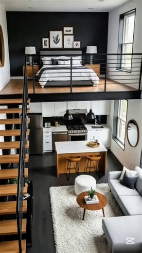 Modern Loft Apartment Tour!#shorts #apartmentdesign #interiorgoals #luxuryliving