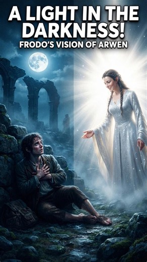 Arwen's救済 (Rescue) - The White Light. (AI Cinematic) 🤍💫 #shorts #lotr #thelordoftherings