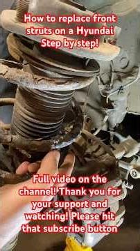 How to replace front struts #Hyundai #suspension #howto #diy #cars #shorts #mechanic #fix #replace