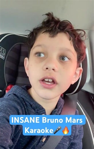 Kid's INSANE Bruno Mars Car Karaoke!🎤🔥