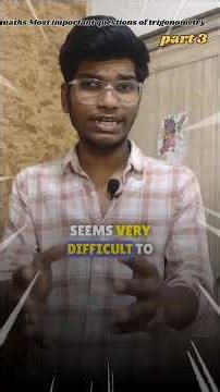 Most repeated questions for trigonometry,Part 3