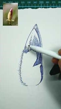 Micron Pen Drawing | Beginner-Friendly Magnolia Flower Tutorial — Step-by-Step Guide #fountainpenart