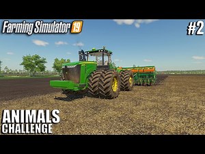 Working on the fields & Cotton planting | Animals Challenge | Timelapse 2 | Farming Simulator 19
