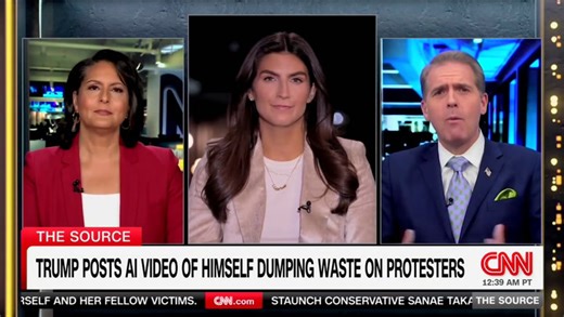CNN’s MAGA Panelist Melts Down as He Defends Trump’s Wild AI Poop Video